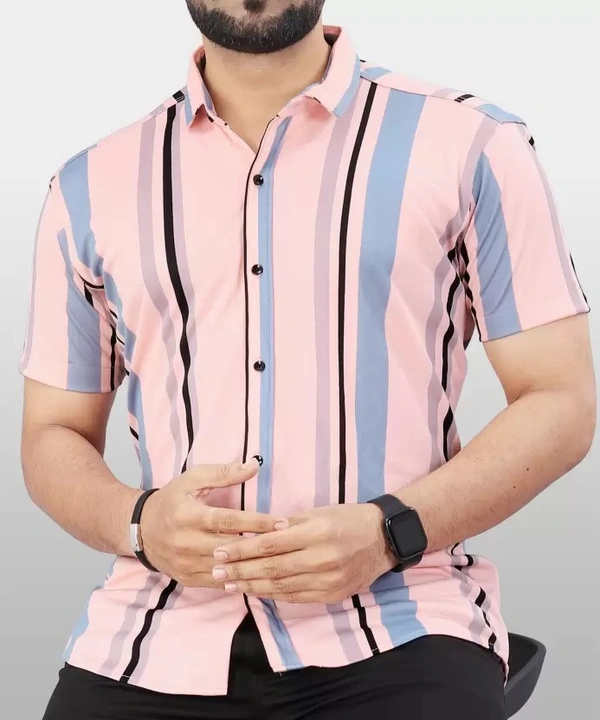 Men Regular Fit Printed Slim  Casual Shirt ( IMT )