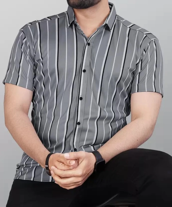 Men Regular Fit Printed Slim  Casual Shirt ( IMT )