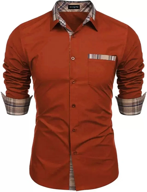 Men Regular  Spread Collar Casual Shirt ( IMT )