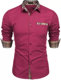 Men Regular  Spread Collar Casual Shirt ( IMT )