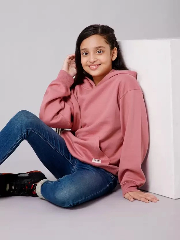 Girls Hooded Sweatshirt  ( MT )
