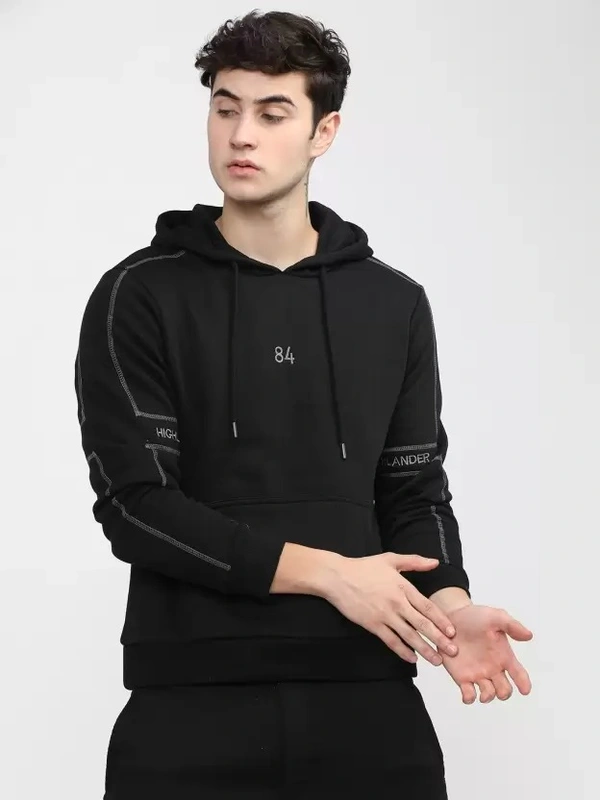 solied hooded sweat shirt
