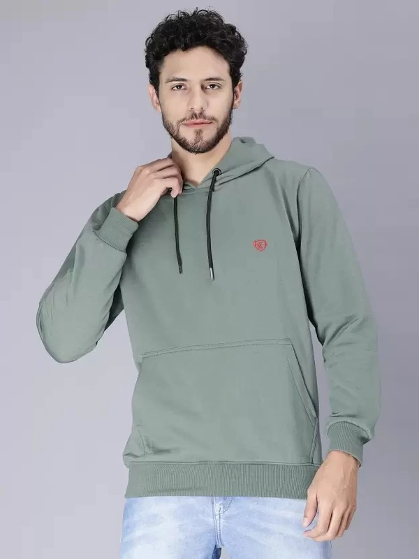 MENS SOLID HOODEN SWEAT SWEATER