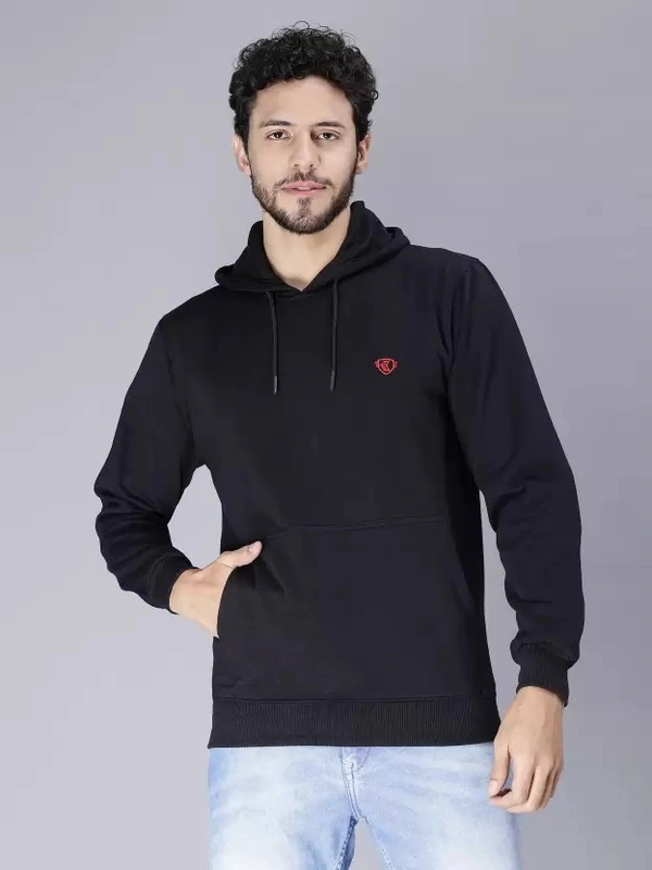 MENS SOLID HOODEN SWEAT SWEATER