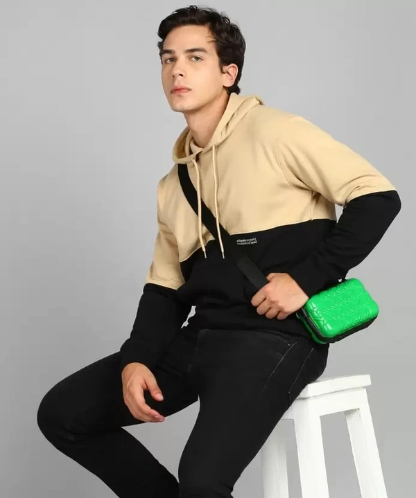  Color Block Hooded Sweatshirt 
