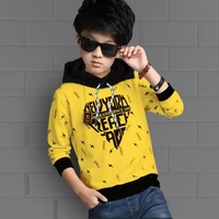 Boys Full Sleeve Printed Hooded Sweatshirt 