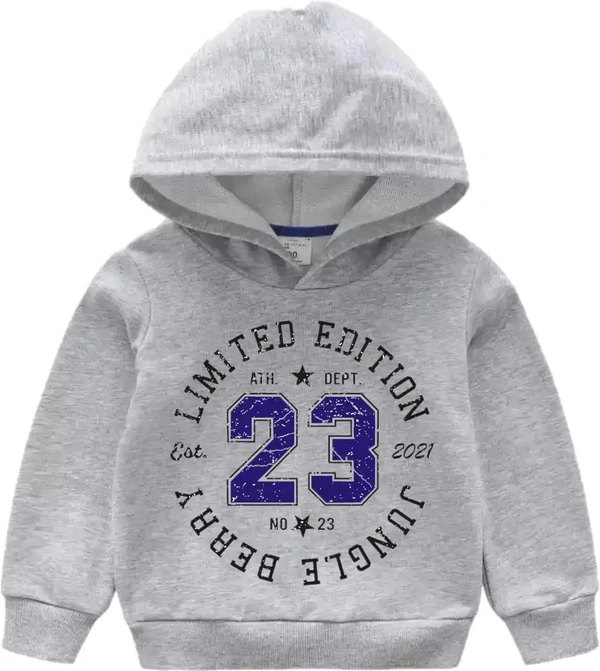 Boys Full Sleeve Printed Hooded Sweatshirt