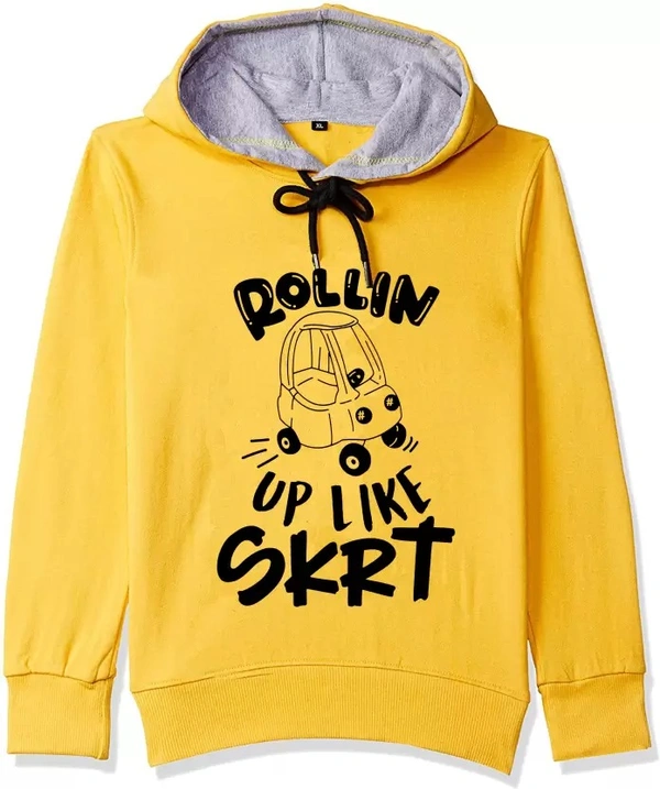 Boys Full Sleeve Printed Hooded Sweatshirt