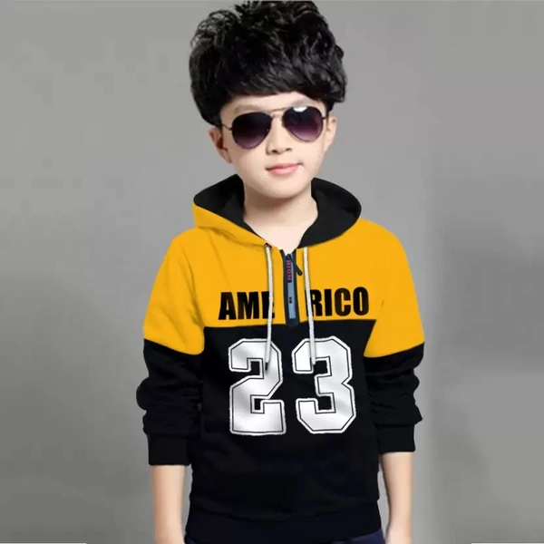 BOY & GIRL Printed Hooded Sweatshirt