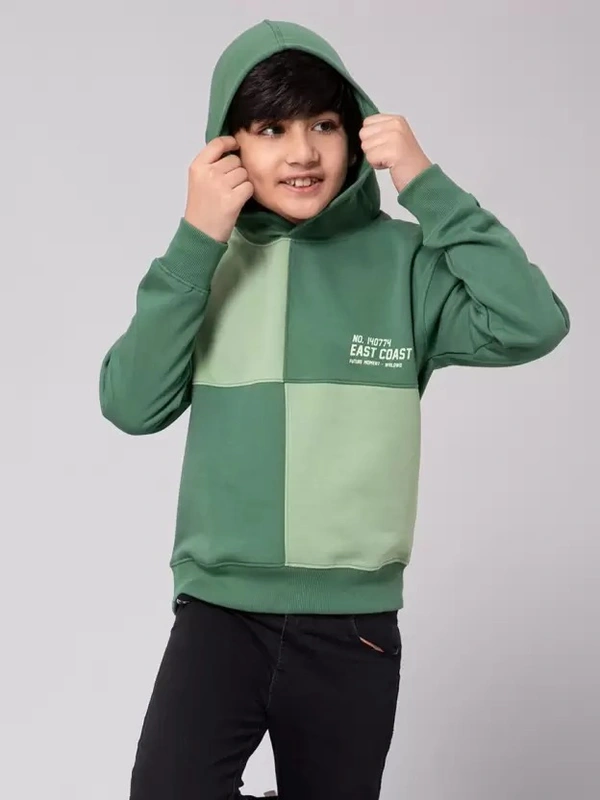  Color Block Hooded Sweatshirt 