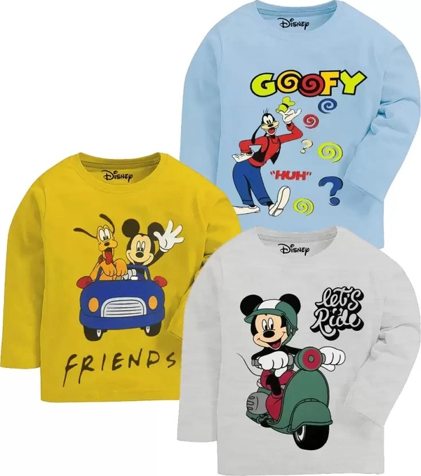 Boys Cartoon Cotton Blend T Shirt 