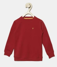 Boys Full Sleeve Solid Sweatshirt 