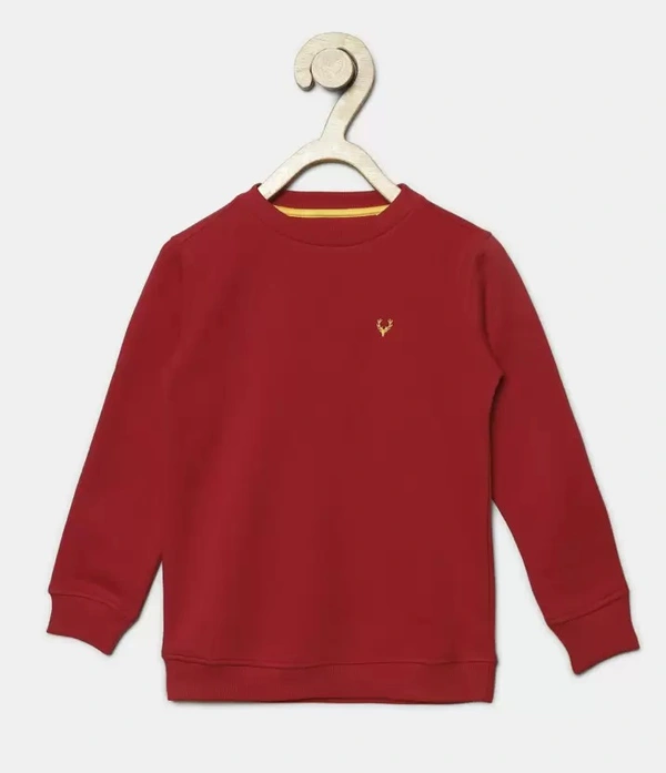 Boys Full Sleeve Solid Sweatshirt 
