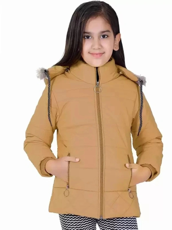 Girls Solid Casual Jacket