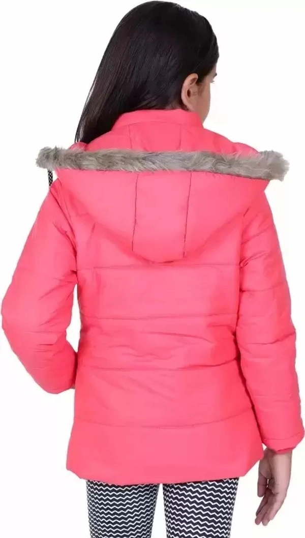 Girls Solid Casual Jacket