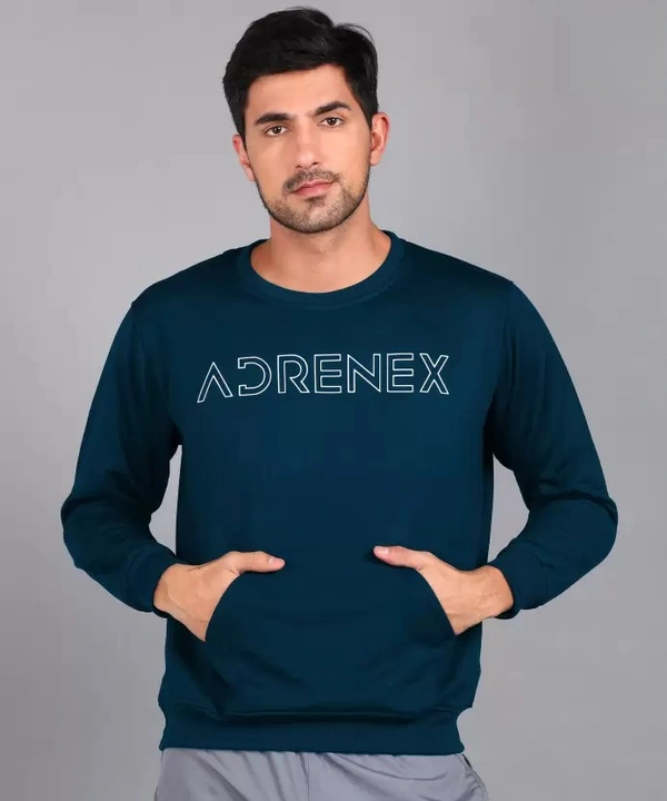 Men Full Sleeve Solid Sweatshirt