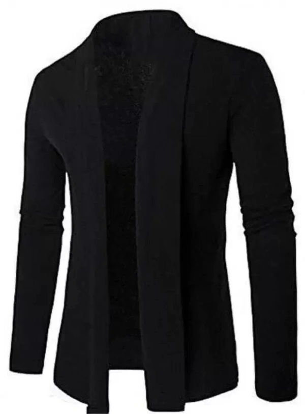 Men Full Sleeve Black Shrug