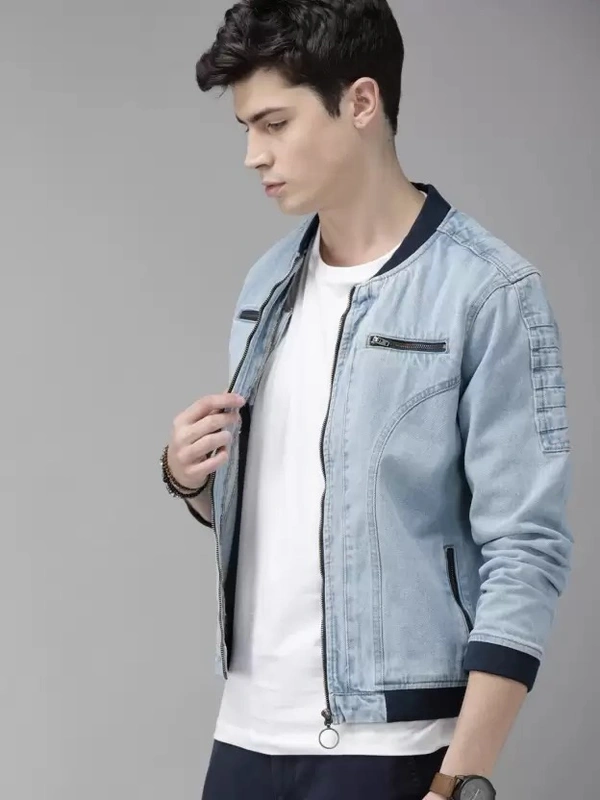 Men Solid Jacket 