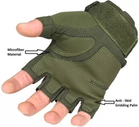 Haif Finger Self Design Evening Men Gloves