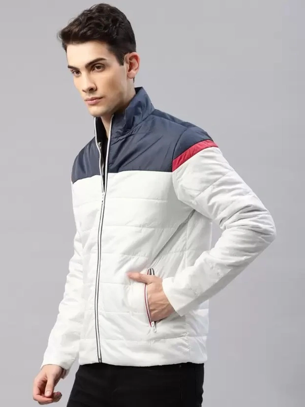 Men Color block Padded Jacket