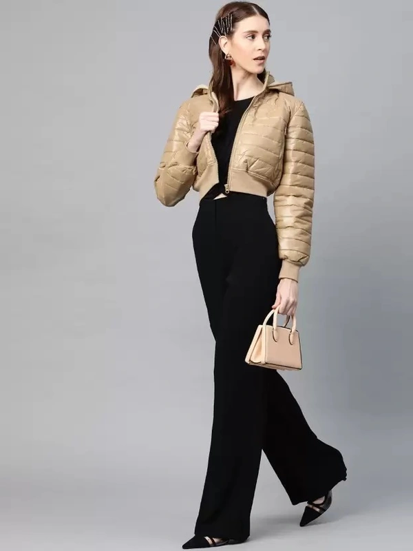 Women Solid Bomber Jacket