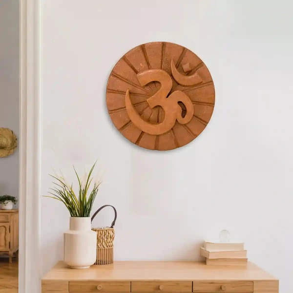 Cow Dung Om For Home Decor 
