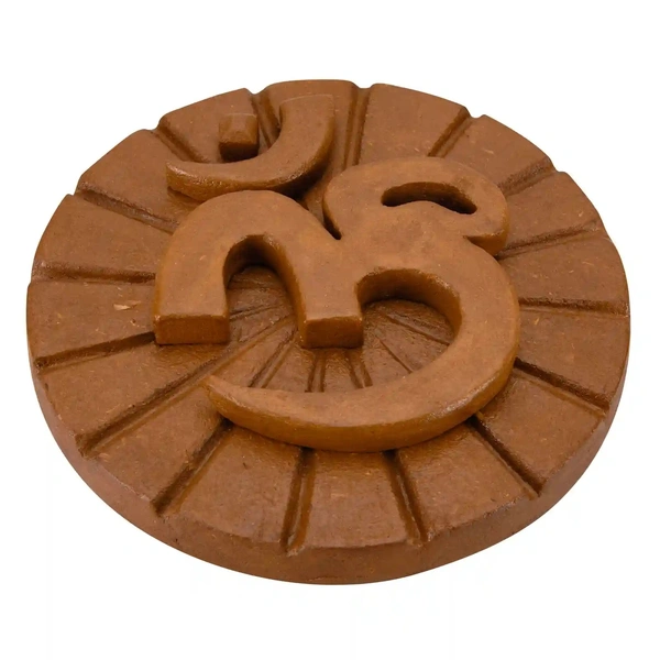 Cow Dung Om For Home Decor 