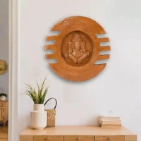 Cow Dung Ganesha For Home Decor - Brown