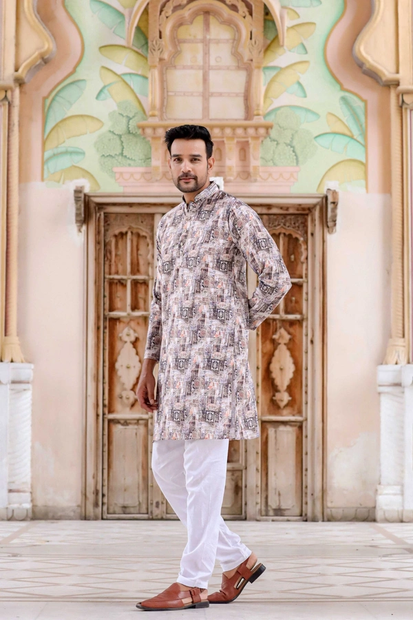   Browny Spun Base Polyester Kurta ( INDIAMARKETTO )