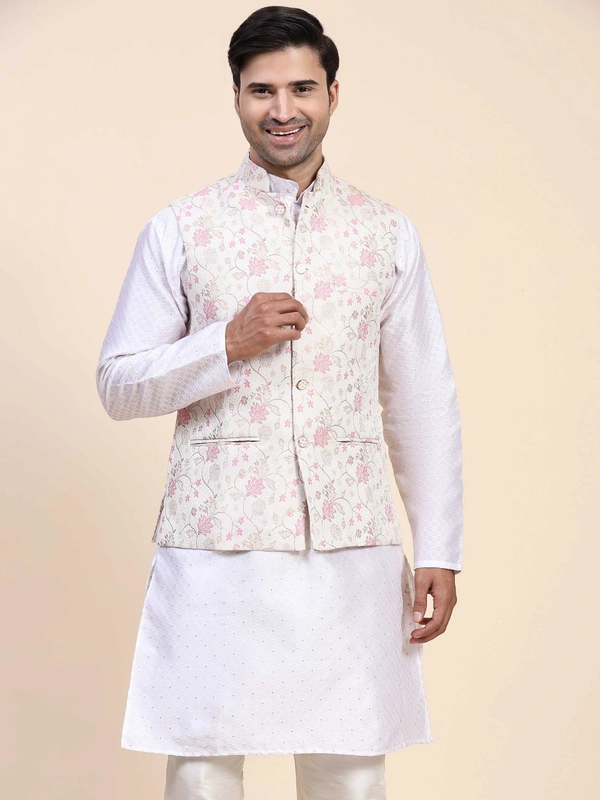 Boho Jacquard Nehru Jacket  ( indiamarketto )