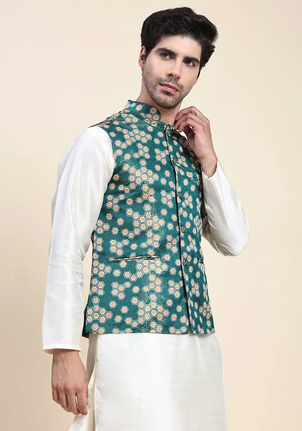 Classic Intricate Fancywork Nehru Jacket ( indiamartto )