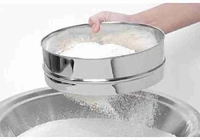 TIARA 4 in 1 Stainless Steel Interchangeable Sieve Set of 5 Flour Chalni Spices Food Strainers Atta Chalni Jaali Channi Atta Maida Strainer Silver