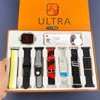 Rubber Ultra Smartwatch With 7 Belt Strip N30000, Size/Dimension: 8*2*10 - Free Size