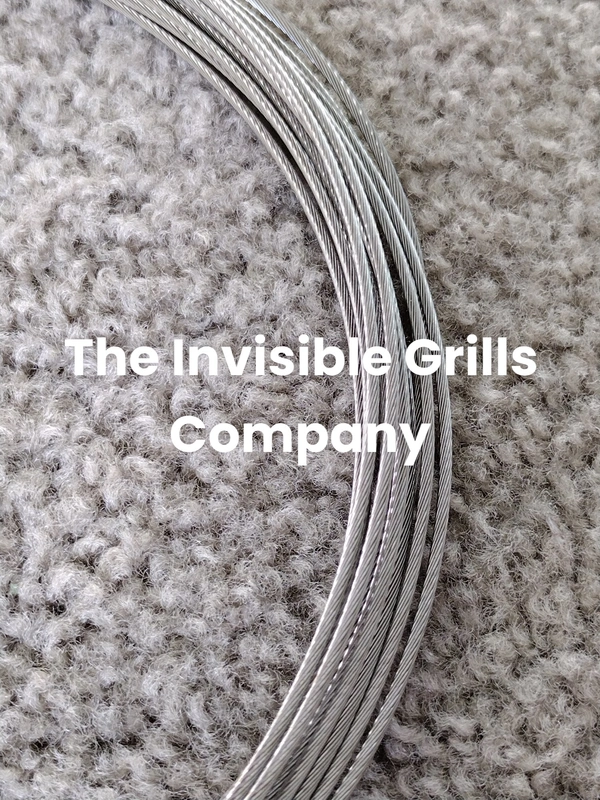 Mirowawa  Invisible Grills Cable Wire Rope 2 MM Nylon Coated Cables SS316 (7×7) with Nylon Coating 1000 Metres Roll