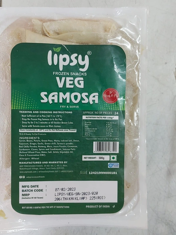 Veg SOMOSA 500gm