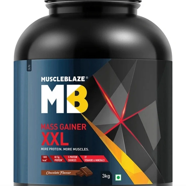 Muscleblaze  MB XXL MASS Gainer - 3kg, Chocolate
