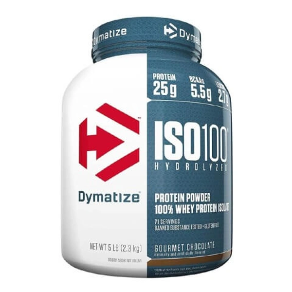 Dymatize  ISO100 HYDROLYSED - 5lb (2.3kg), Gourmet Chocolate, 71