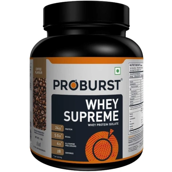 Proburst  Whey Supreme  - 1kg, Coffee, 28