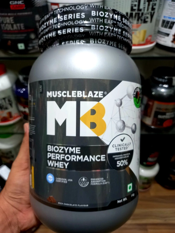 Muscleblaze  MB Biozyme Performance Whey  - 1kg, Rich Chocolate, 27