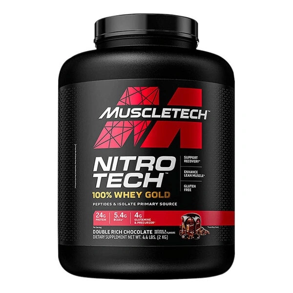 Muscletech  Nitrotech 100% Whey Gold - 2.28kg, Double Rich Chocolate, 69