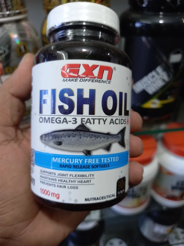 GXN Fish Oil Omega-3 Fatty Acids Mercury Free Tested - 90