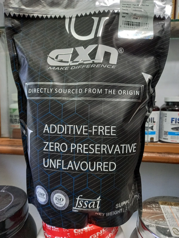 GXN Pure Whey Test Plus  - 2lbs, Unflavoured, 27