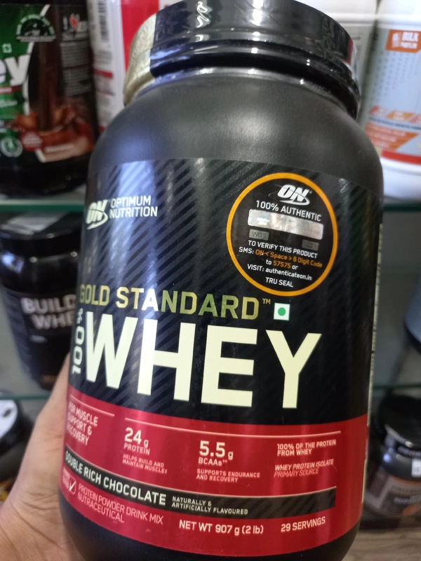 Optimum Nutrition  On Gold Standard 100%WHEY  - 2lb, Double Rich Chocolate, 29