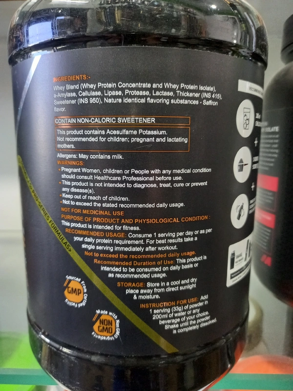 GIBBON NUTRITION  Muscle Whey - 1kg, Saffron Milk Shake, 30