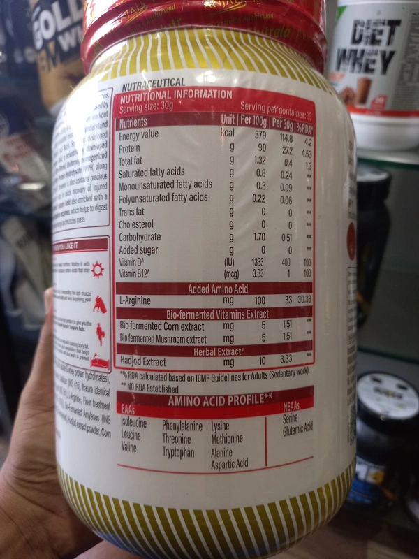 Nutrela  Isopure Gold Isolate Whey Protein  - 1kg, Chocolate Irish, 33