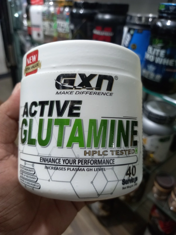 GXN Active Glutamine HPLC Tested - Unflavoured, 40, 200gm