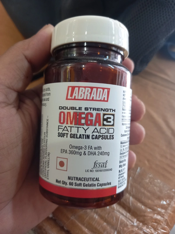 Labrada  Double Strength Omega-3 Fatty Acid - 60 Capsules