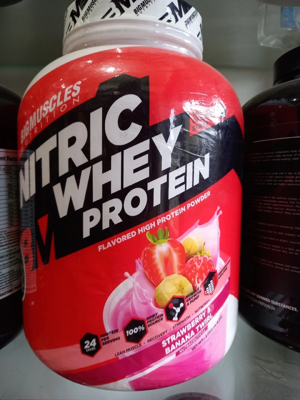Bigmuscles  Nitric Whey Protein  - 4.4lb, Rich Chocolate