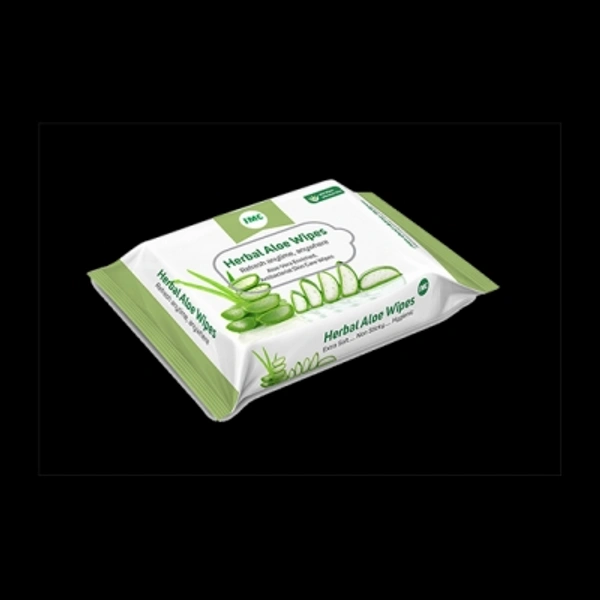 Herbal Aloe Wipes  - 32, 20 Pc