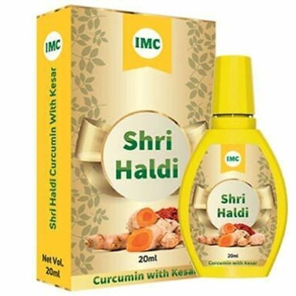 Shri Haldi Curcumin With Kesar  - 20 Ml, 55